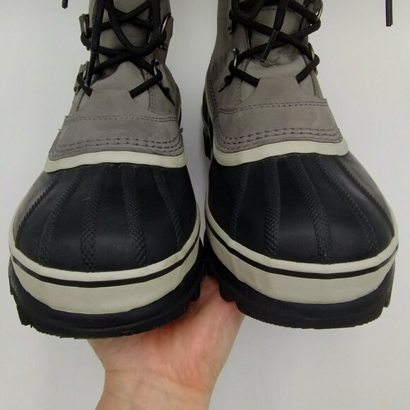 Sorel Caribou Waterproof Insulated Boots Grey Size 10 - Picture 7 of 14
